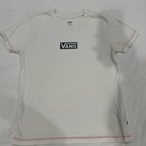 🩶 vans white t-shirt